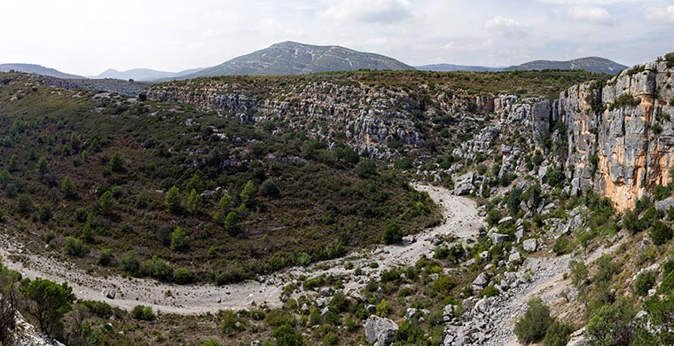 Vista panorámica desde Cova dels Cavalls.
