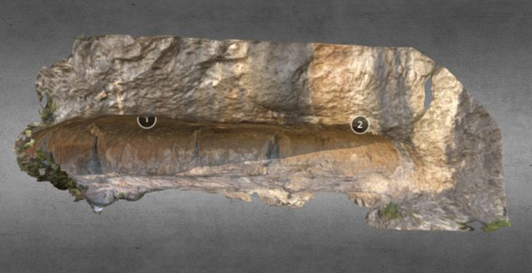 Modelo 3D de la Cova Alta del Lledoner completa.