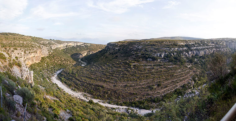 Vista del paisaje desde Mas d'en Josep