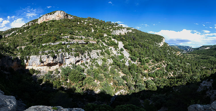 Panorámica desde la parte superior del Racó de Nando.