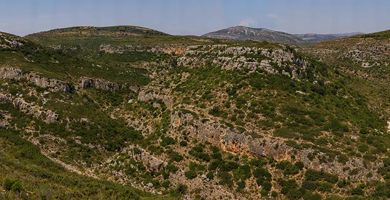 Paisaje del Cingle dels Tolls del Puntal.